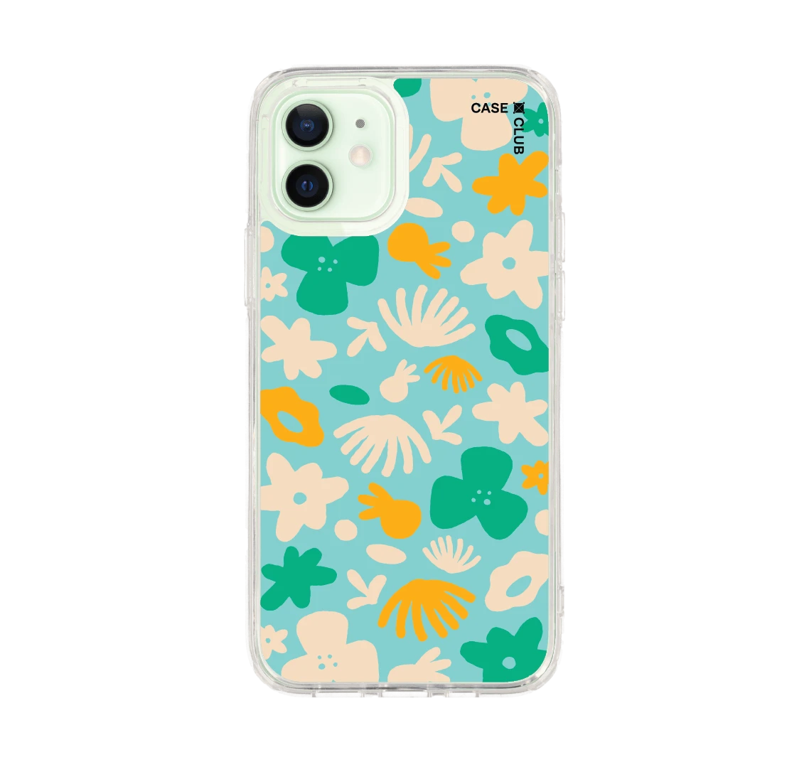 light blue flower pattern